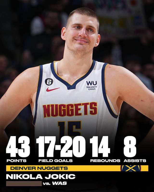 1671090127562044779.jpg kaiyun-两分球18中17爆砍43+14!约基奇接过迈克尔·乔丹杯